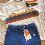 Boys’ White T-Shirt & Blue Shorts Set – 2–3 Years 💙