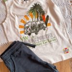Boys’ White T-Shirt & Grey Shorts Set – 3–4 Years 🤍🩶