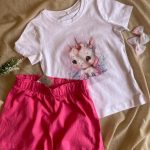Girls’ Fuchsia Cotton T-Shirt & Shorts Set – 2–3 Years 💗